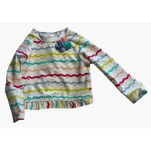 Little Me Rash Guard Top Long Sleeve Infant Girls Size 18 months Smoke free home